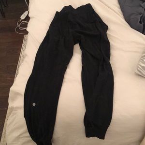 Black lululemon joggers